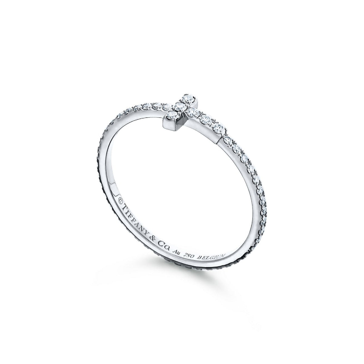18K Tiffany Diamond Wire Ring