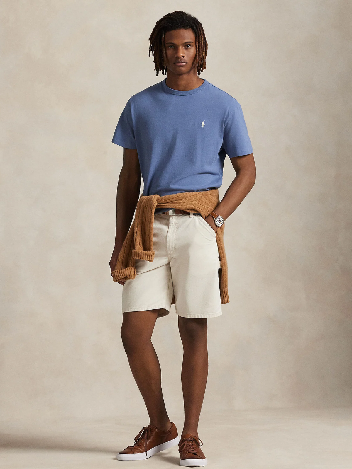 RALPH LAUREN Classic Fit Jersey T-Shirt Blue
